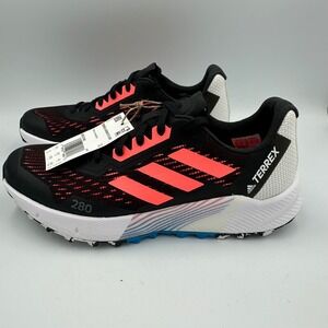 Adidas Terrex Agravic Flow 2 Women's 8 Black Coral Trail Run Hiking Sneaker shoe